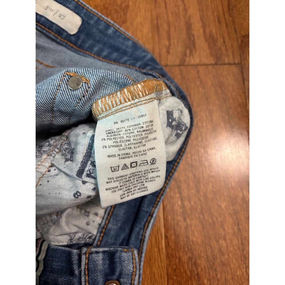 Pilcro and the Letterpress Parallel Straight Leg Jeans 32" Inseam Size 27 - Picture 8 of 12